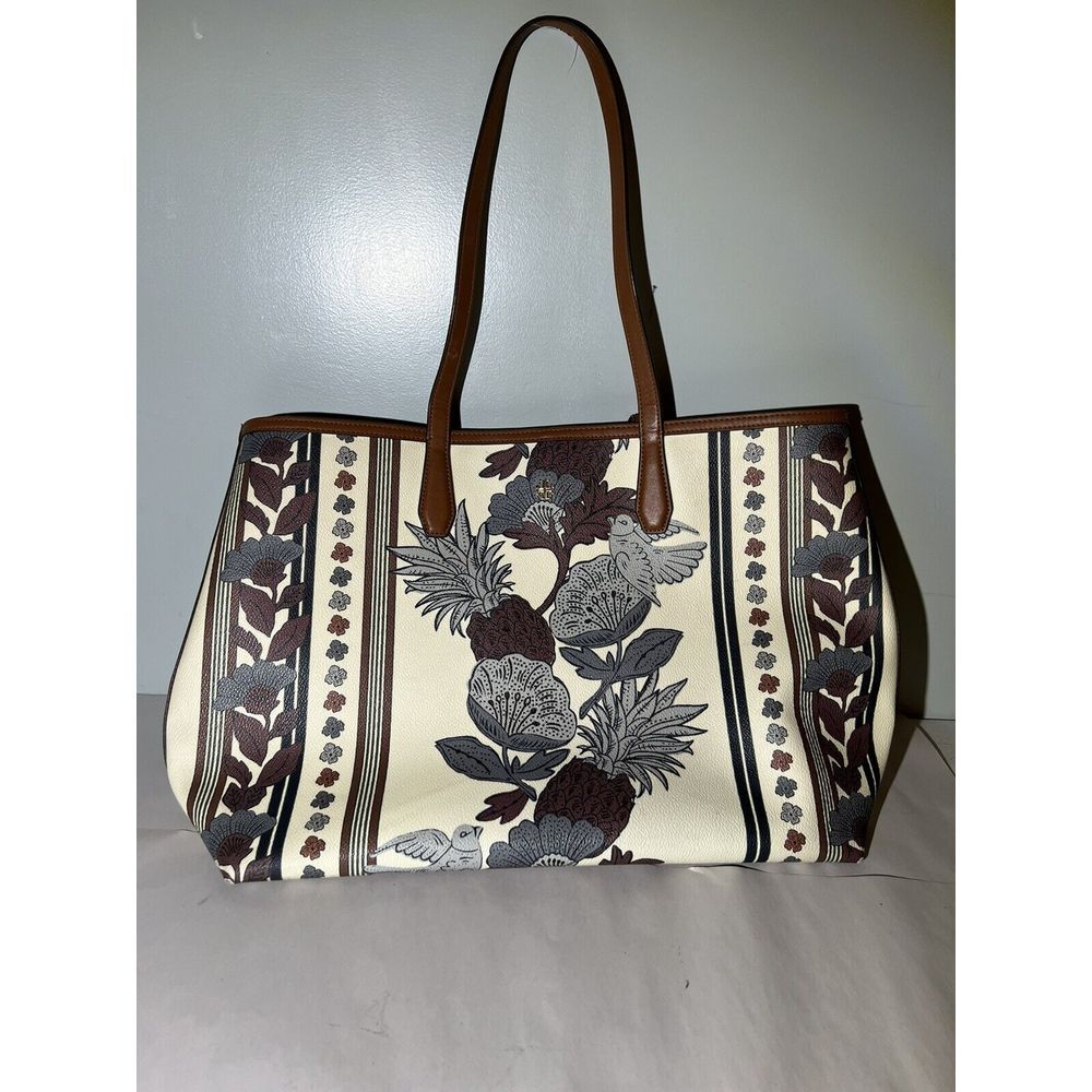 Tory Burch Flowers Kerrington Large Shoulder‎ Bag Handbag